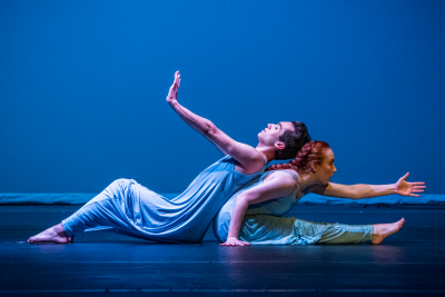 Christine Barreca and Geovanni Virella-Torres in a Carthage Dance Show.